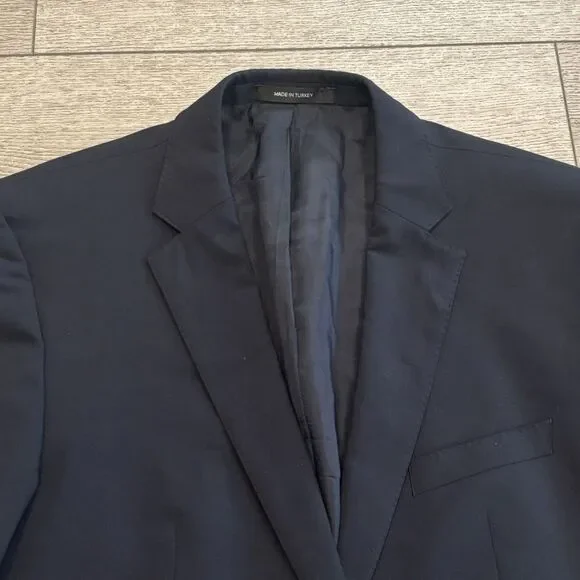 Hugo Boss The Jam 75 Sharp 3 Blazer Jacket Mens Size 40RNavy Blue Wool